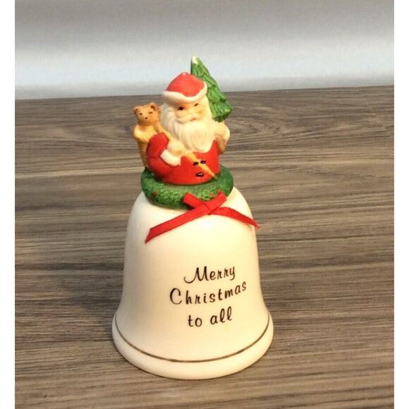 Vintage JSNY Porcelain Santa Claus Bell/Figurine Taiwan - Picture 1 of 8